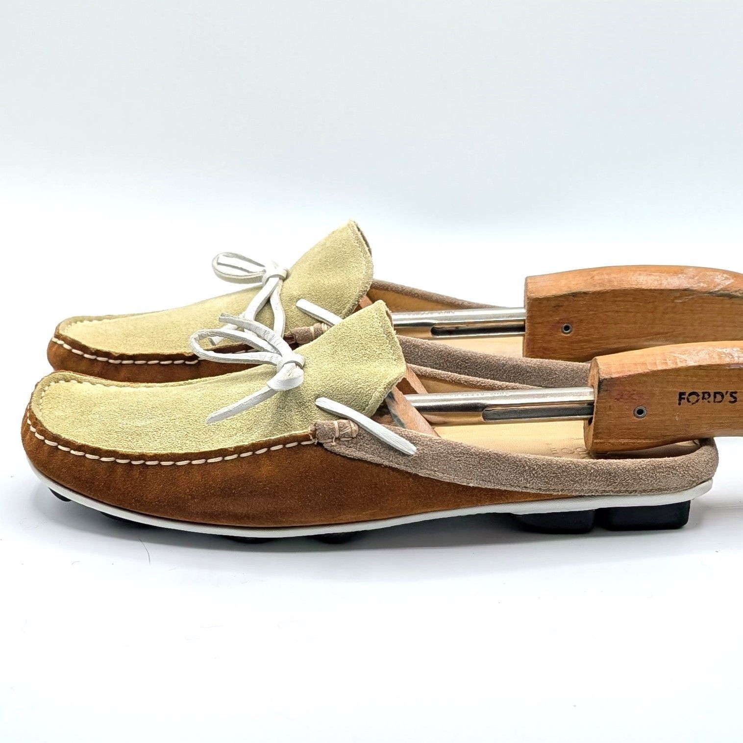 Patricia Green Moccasin Mule Slides Green & Tan Women's Size 37 / Us 6.5-7 — image 3 of 8